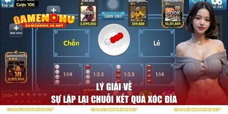 Lý giải về sự lặp lại chuỗi kết quả Xóc Đĩa
