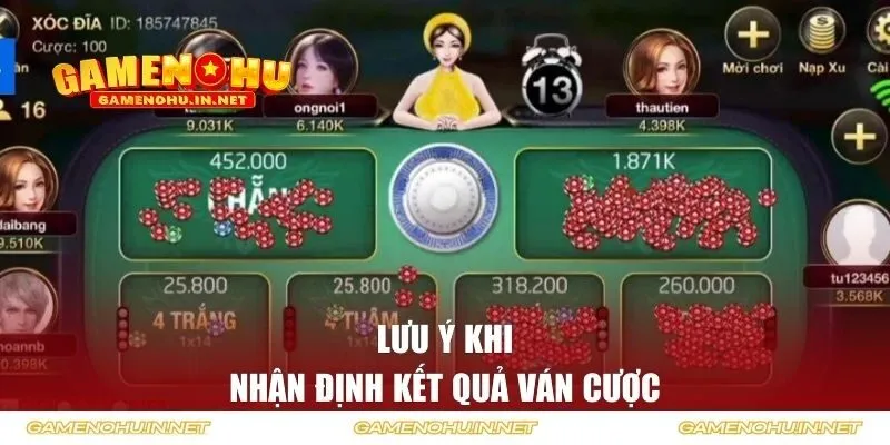 Lưu ý khi nhận định kết quả ván cược