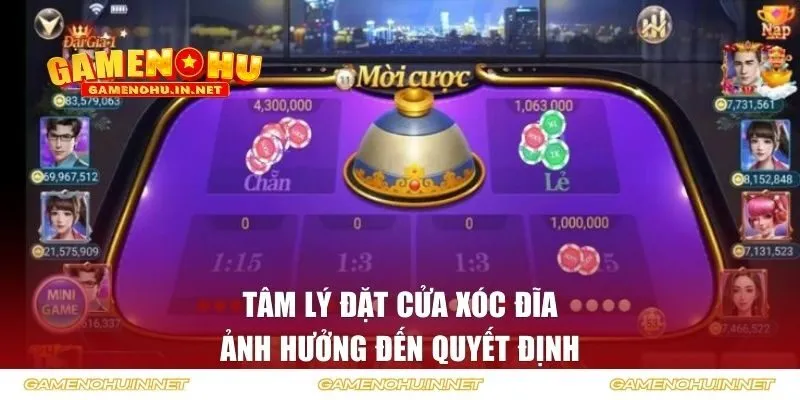 Tâm lý đặt cửa xóc đĩa ảnh hưởng đến quyết định